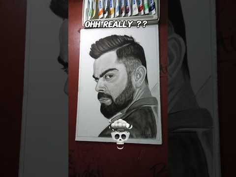 Your sketch is not realistic? Ohh really 😏🎨 | #shorts #art #drawing #sketch #viratkohli