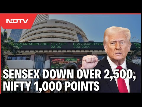 Stock Market | Sensex Crashes 2,500 Points, Nifty Falls 1,000 Over Trump Tariff Shock