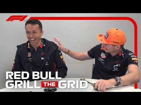 Red Bull's Max Verstappen And Alex Albon! | Grill The Grid 2019