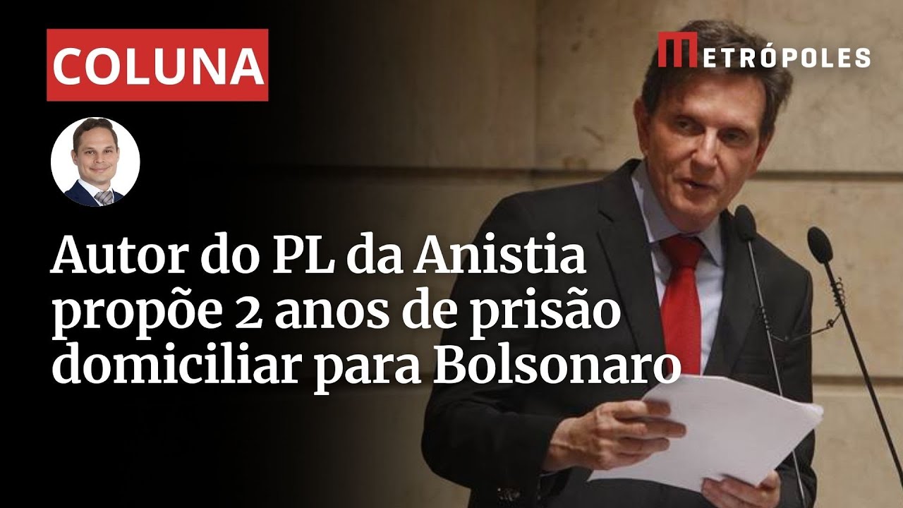 Autor do PL da Anistia propõe 2 anos de prisão domiciliar para Bolsonaro