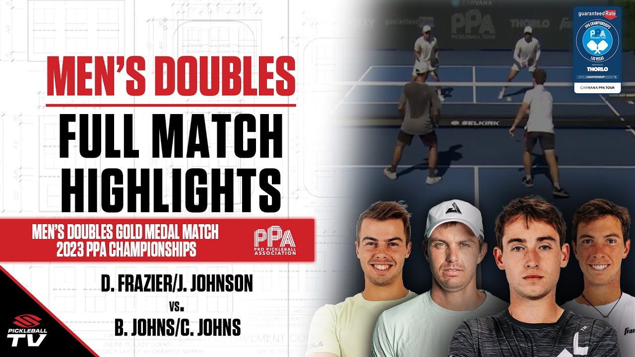 2023 PPA Championships Men's Doubles Gold Medal Match - D. Frazier/J. Johnson vs. B. Johns/C. Johns