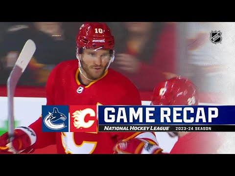 Canucks @ Flames 9/24 | NHL Highlights