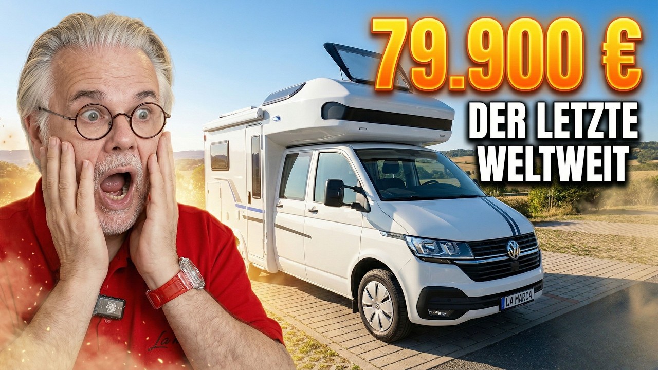 WOHNMOBIL ALKOVEN 2026 Neuheiten La Marca VW Freedom Monocock Wohnmobil Doppelkabine 79.900 €
