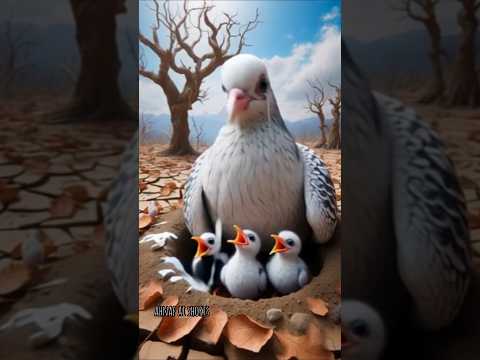 The brave cat beside the helpless pigeon.#shorts #short