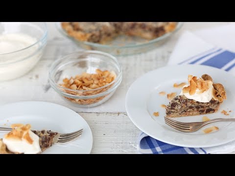German Chocolate Pie with Toasted Coconut- Everyday Food with Sarah Carey