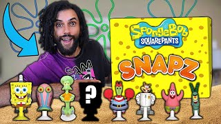 Opening A CASE OF SPONGEBOB CHIBI SNAPZ FIGURES!! TILL WE GET THE WHOLE SET!! *MYSTERY RARE PULLED!*