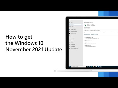 How to get the Windows 10 November 2021 Update