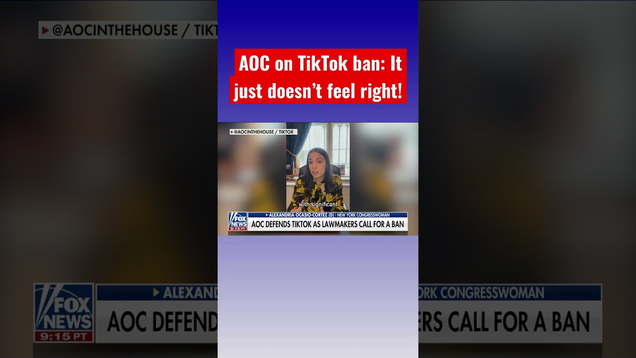 AOC: Why would we be proposing a TikTok ban without this? #shorts
