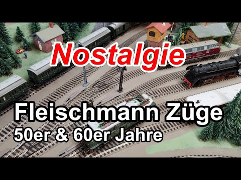 Nostalgie alte Fleischmann Züge 50er und 60er Jahre