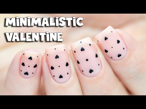 Easy Minimalistic Valentine's Nails