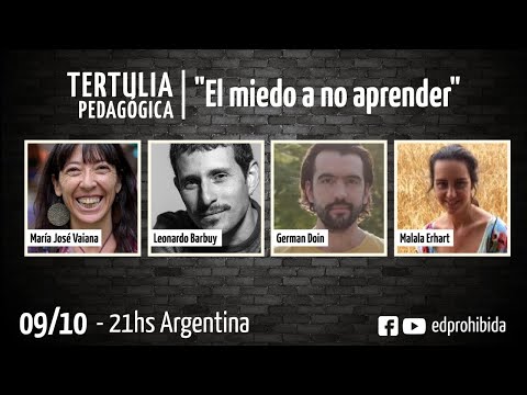 Tertulia pedagógica – El miedo a no aprender