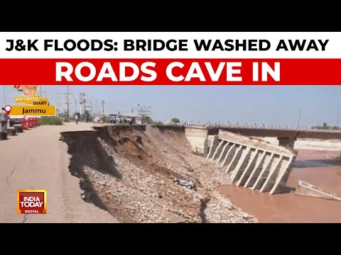 Jammu Floods: Bridge Collapses After Heavy Rains, 34 Dead in Vaishno Devi Landslide