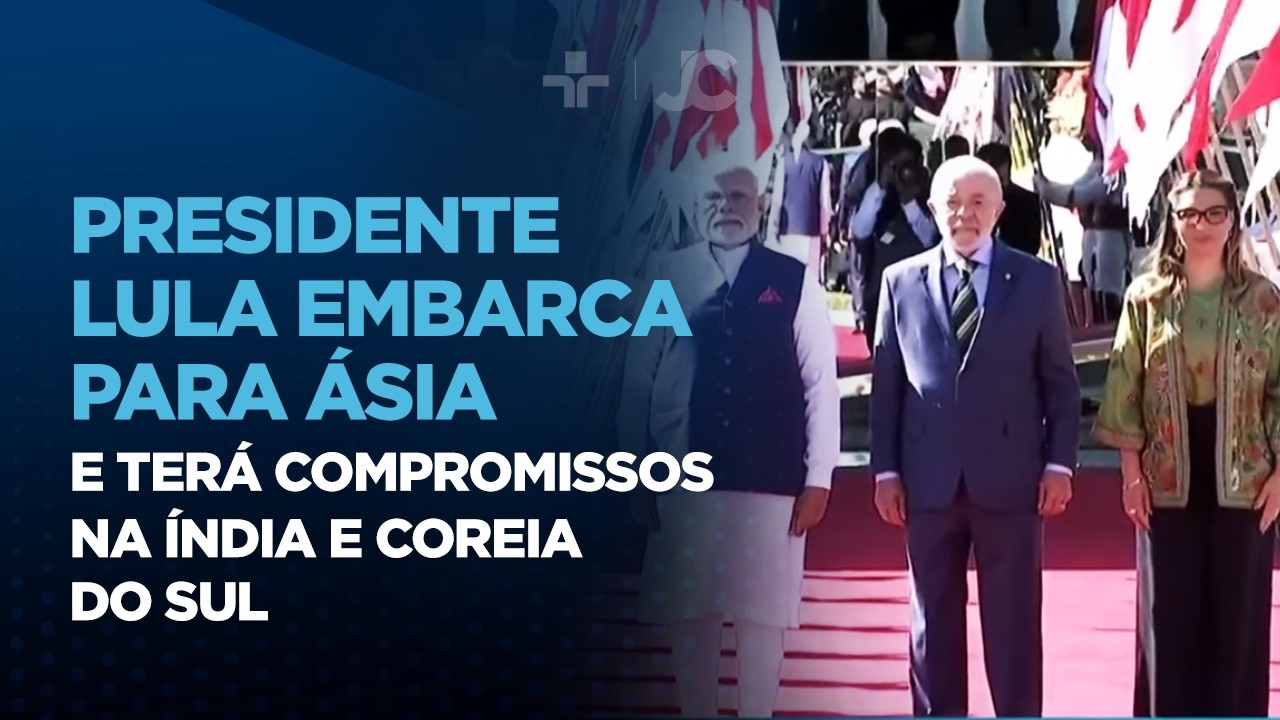 Presidente Lula embarca para Ásia e terá compromissos na Índia e Coreia do Sul