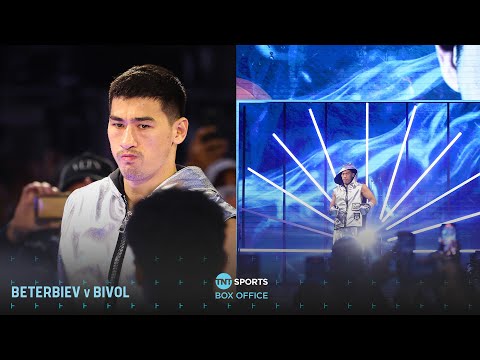 Dmitry Bivol makes SPECTACULAR RINGWALK entrance for his rematch with Artur Beterbiev ✨😮‍💨