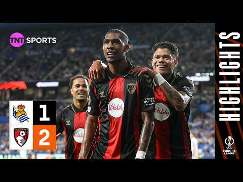 Cherries Enjoy Winning Start 🍒 | Real Sociedad 1-2 Bournemouth | UEFA Europa League Highlights