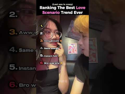 Ranking The Best Love Scenario Trend Ever #shorts #tiktok #usa