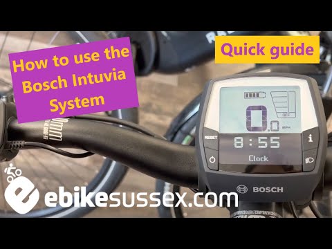 In depth Walkthrough for Bosch Intuvia System by Richard at eBike Sussex