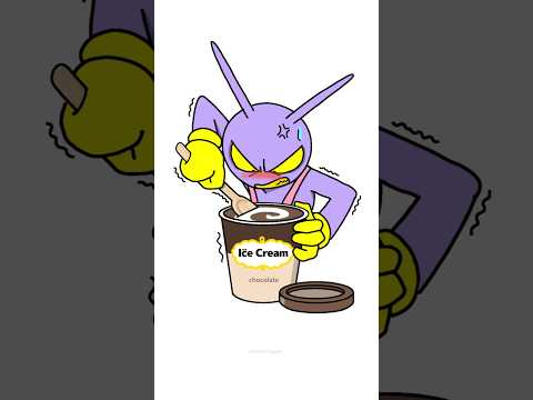 How to share ICE CREAM properly😊POMNI vs JAX Kitchen Hacks Animation #kitchenhacks #share #howto