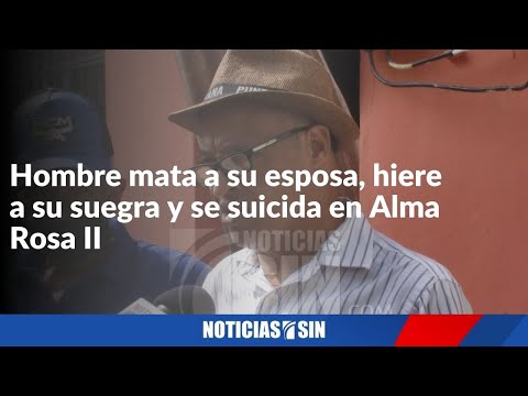 Hombre mata esposa, hiere su suegra y se suicida