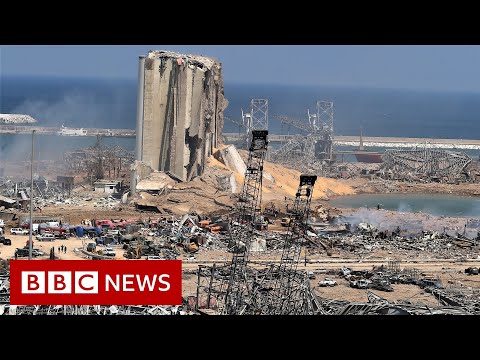Aerial footage shows aftermath of Beirut blast – BBC News
