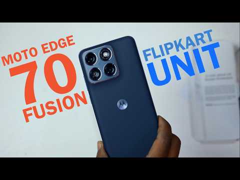 Moto Edge 70 fusion flipkart retail box unboxing and initial impression