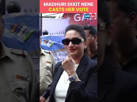 Bollywood celebrities voting Madhuri Dixit Nene casts her vote  776 views  play Short