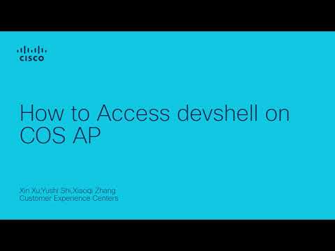 How to Access devshell on COS AP