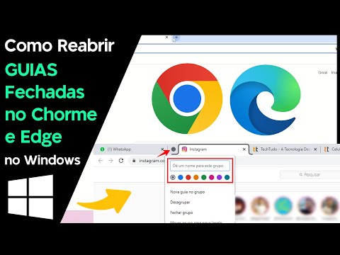 Como REABRIR uma GUIA Fechada no CHROME e EDGE no Windows