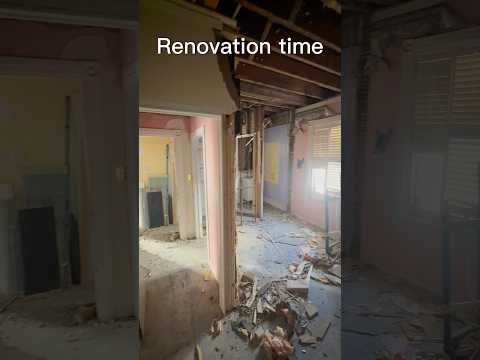 Renovation time, first you have to destroy before you can build.￼￼