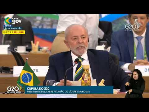 Aliança contra a Fome - Discurso completo de Lula em cerimônia de assinatura no G20