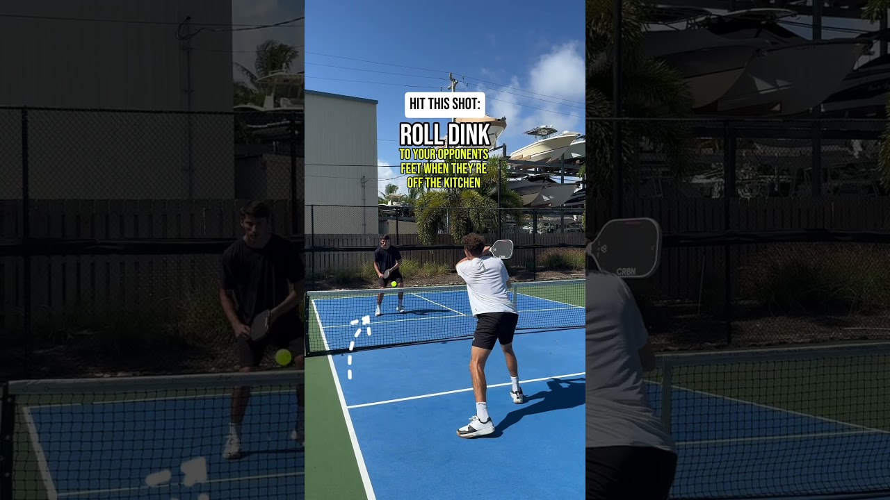 When to Speed up, aggressively dink, and lob! #pickleball #pickleballtips