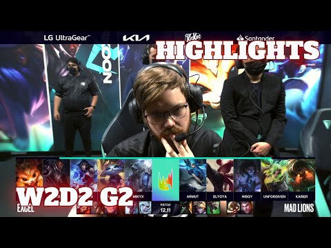 XL vs MAD - Highlights | Week 2 Day 2 S12 LEC Summer 2022 | Excel vs Mad Lions W2D2