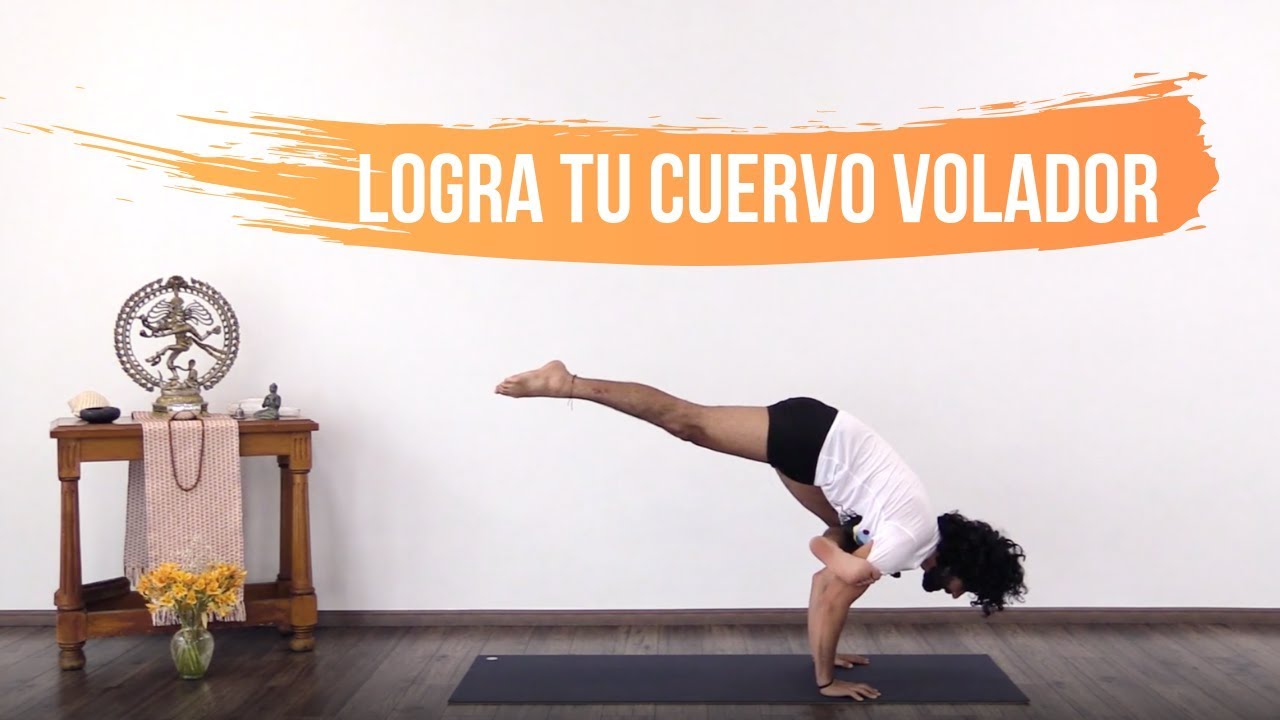 Postura del cuervo yoga