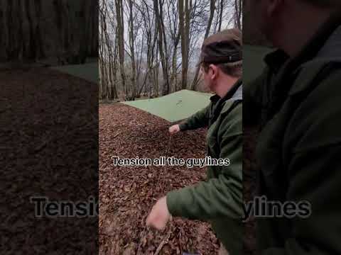 Ray Mears Tracker Tarp - Top Hat configuration