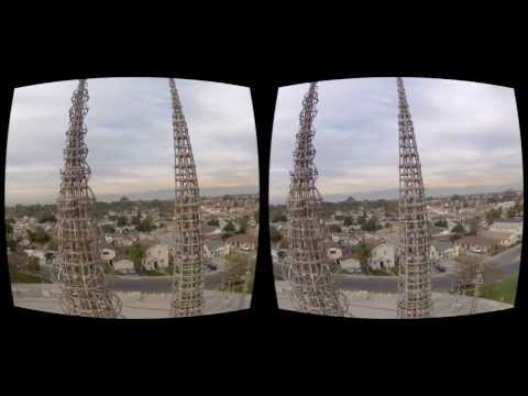Oculus Rift 3D FPV Quadcopter - The Watts Towers of Simon Rodia