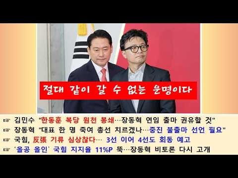 제2562편 장동혁 “중진들, 불출마 희생 요구” ‘중진들 대항할 <strong>용기</strong> 있을까’