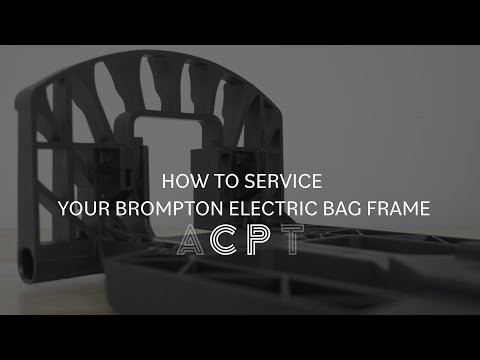 How to service your Brompton Electric bag frame
