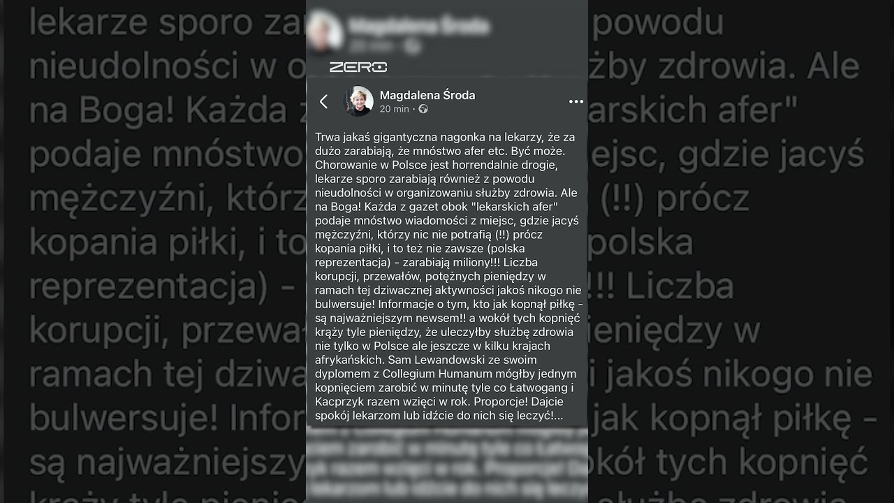 KRYTYKUJESZ ZAROBKI LEKARZY? JESTEŚ IDIOTĄ