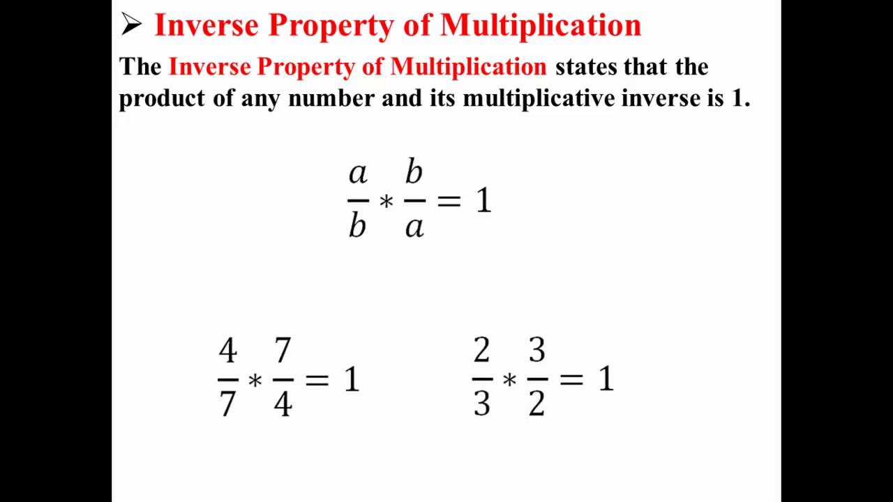 Multiplicative Inverse Practice Worksheets