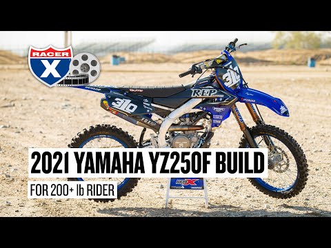 2021 Yamaha YZ250F Built for 200 +lb Vet Rider - Garage Build