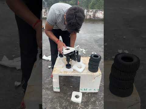 RC ke tyre bana diye Thermocol se 😱🔥 #CrazyIndian.