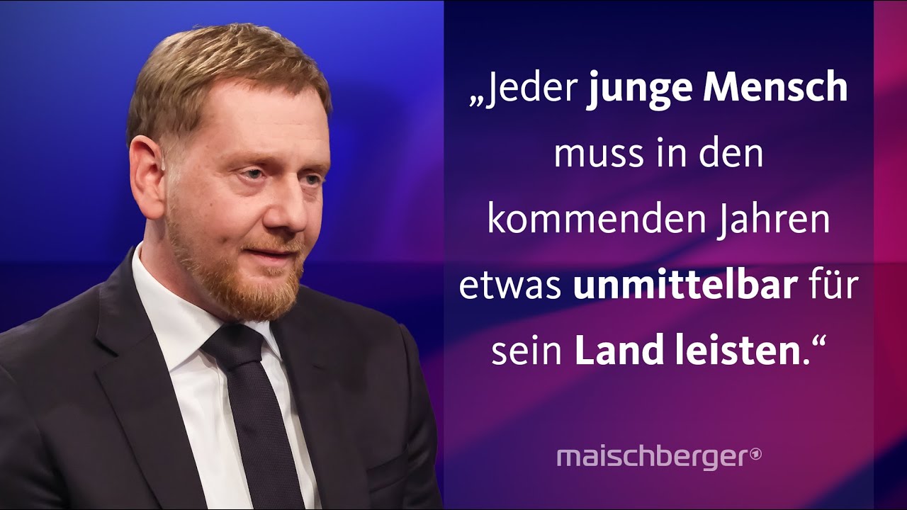 Michael Kretschmer (CDU) im Gespräch über die Wehrpflicht und die Brandmauer zur AfD | maischberger