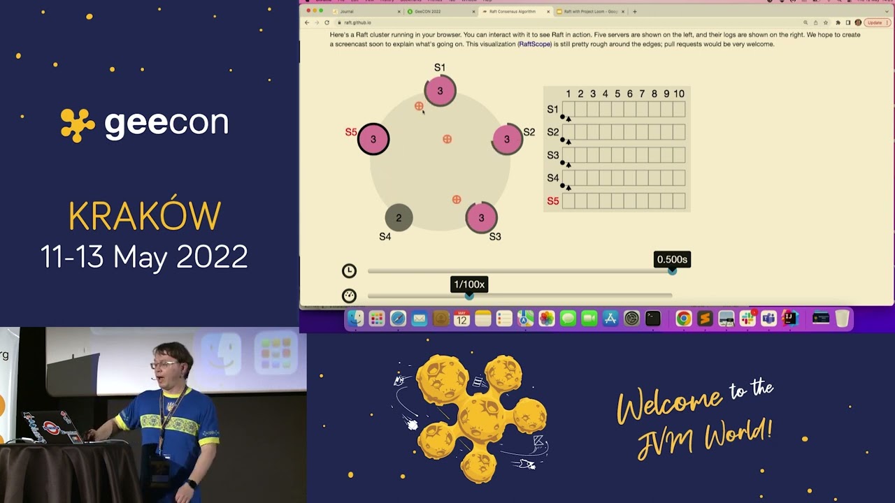 GeeCON 2022: Andrii Rodionov - Implementing Raft protocol with task  Loom