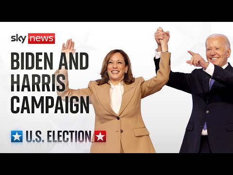 President Joe Biden and VP Kamala Harris speak at a campaign event in Pittsburgh