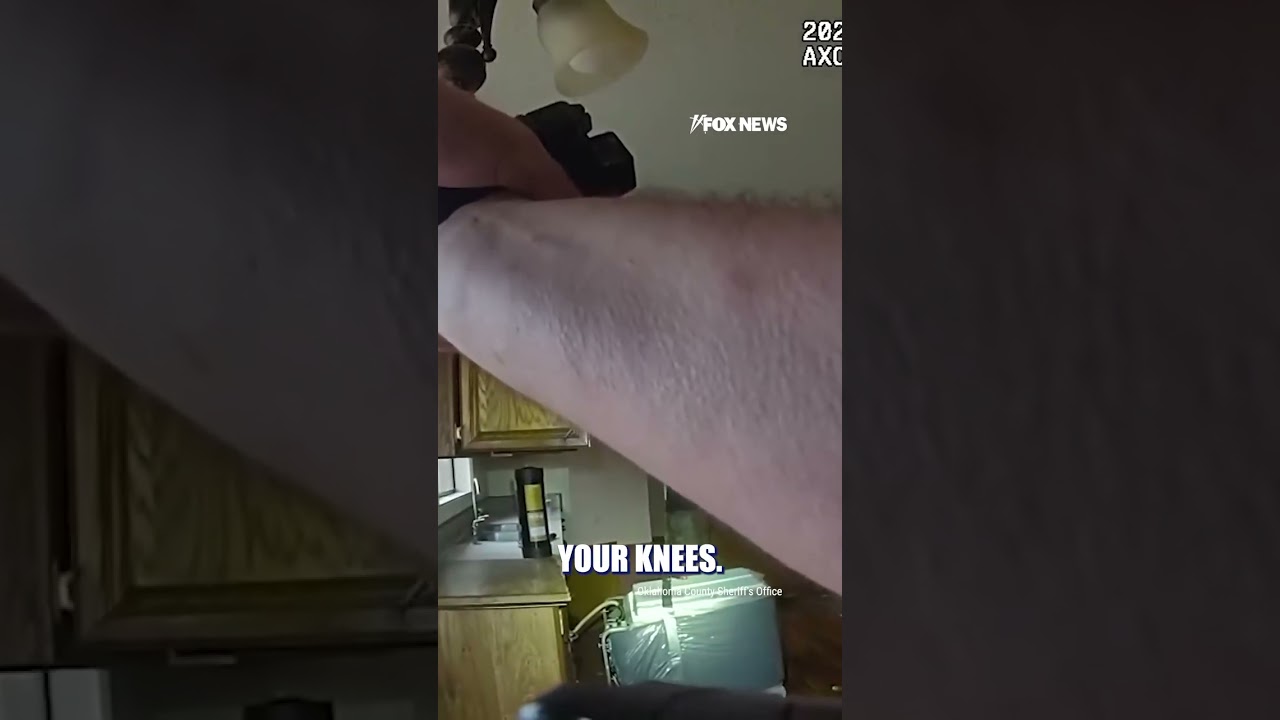 SEE IT: Suspect jumps through GLASS WINDOW to escape cop #shorts