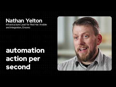 What productivity gains has Ensono realized with Red Hat Ansible?