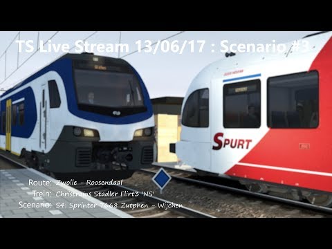 S4: Sprinter 7668 Zutphen - Wijchen (Livestream 13/06/17)