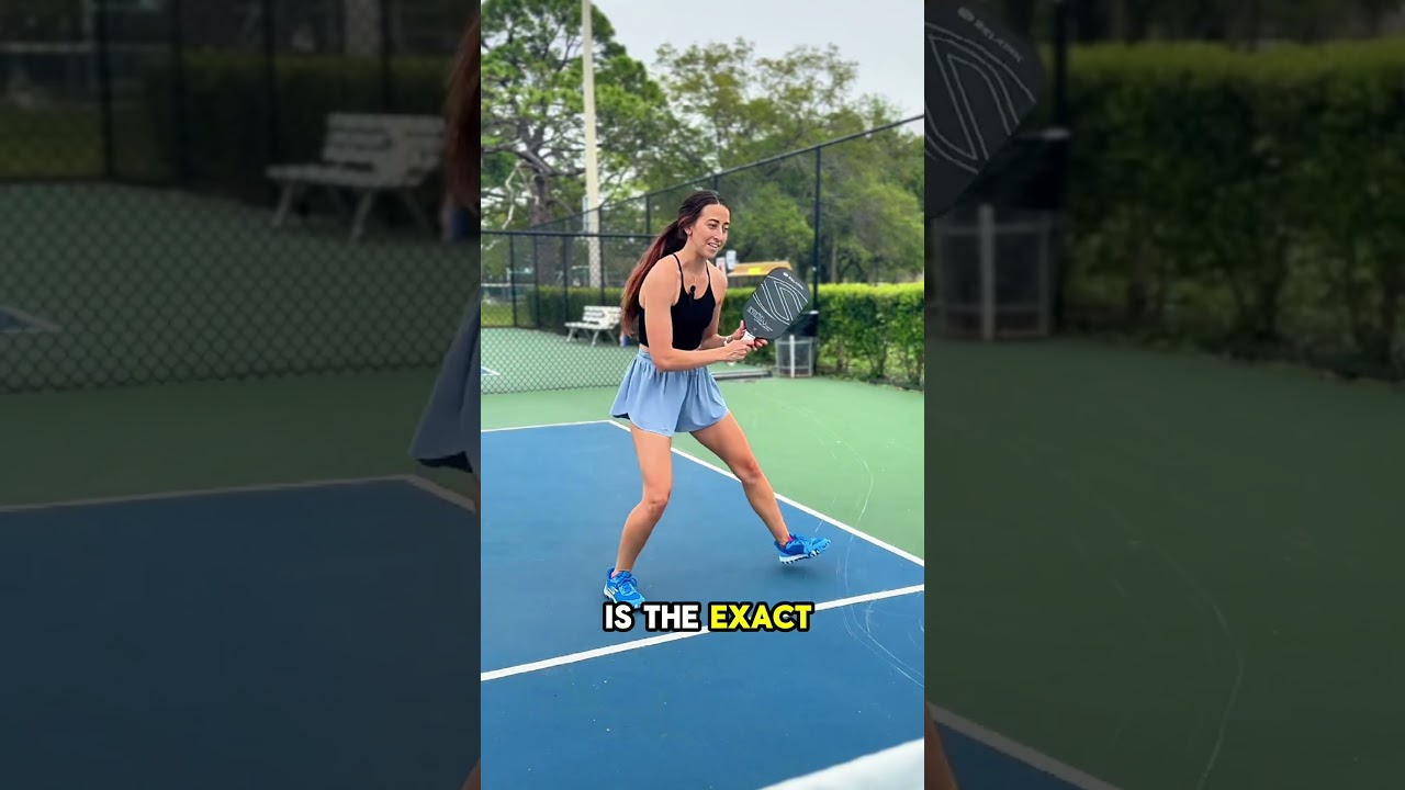 Pickleball dink vs speed up #pickleball #pickleballtips #backhandshot