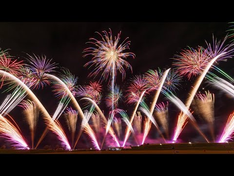 【4K】2025 男鹿日本海花火 フィナーレフルワイドスターマイン♪