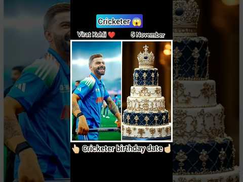 Indian Cricketer his Birthday Date #shorts #cricket #youtube #viratkohli #rohitsharma #hardikpandya